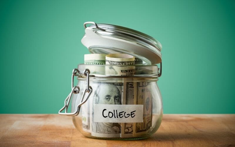 jar of money for college