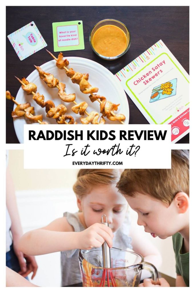 Raddish Kids Review with chicken satay recipe