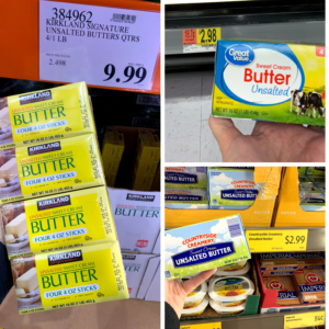 price comparison of butter between walmart aldi costco