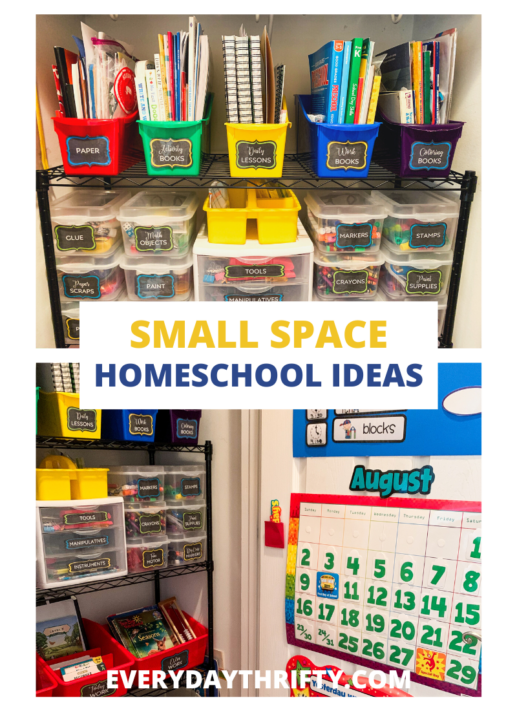 Homeschool Organization Ideas for Small Spaces - Everyday Thrifty