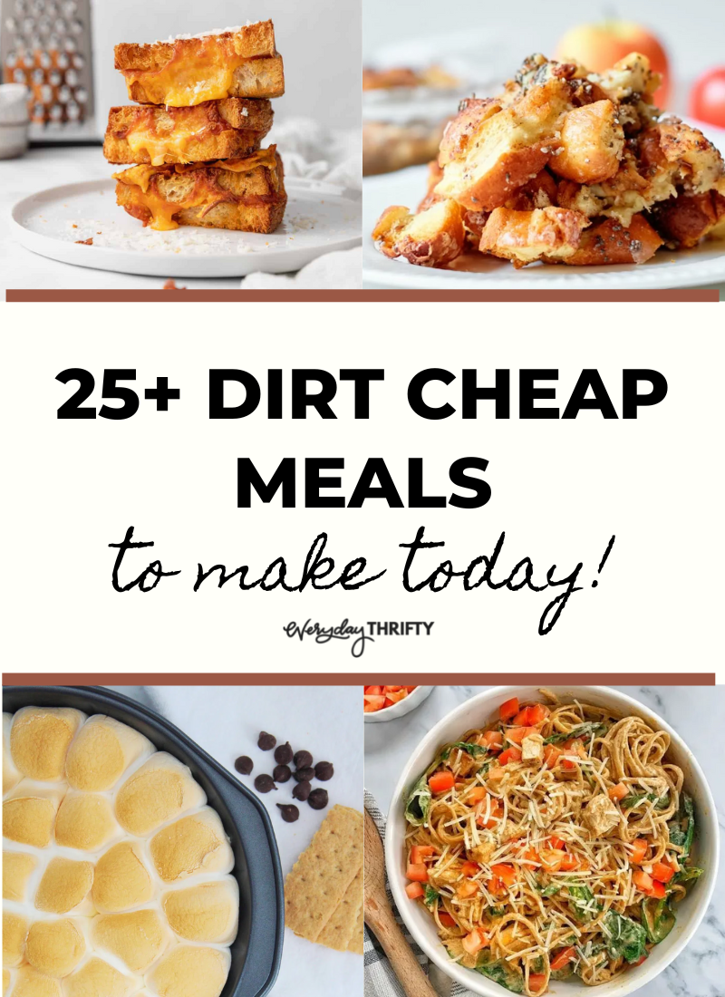 sandwiches casseroles and pasta to make for dirt cheap meals