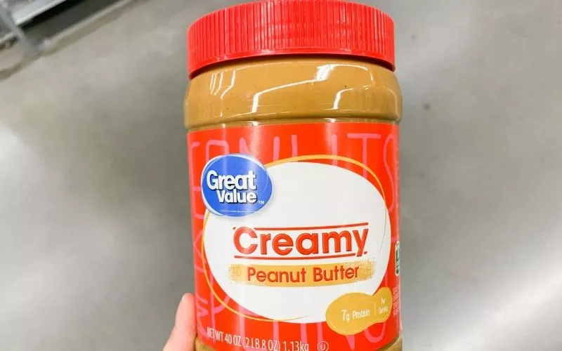Jar of Peanut Butter for The Ultimate Cheap Grocery List