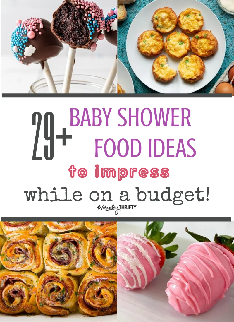 Simple baby best sale shower food