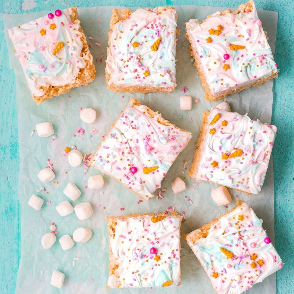 It's time to decorate your Rice Krispie treats!