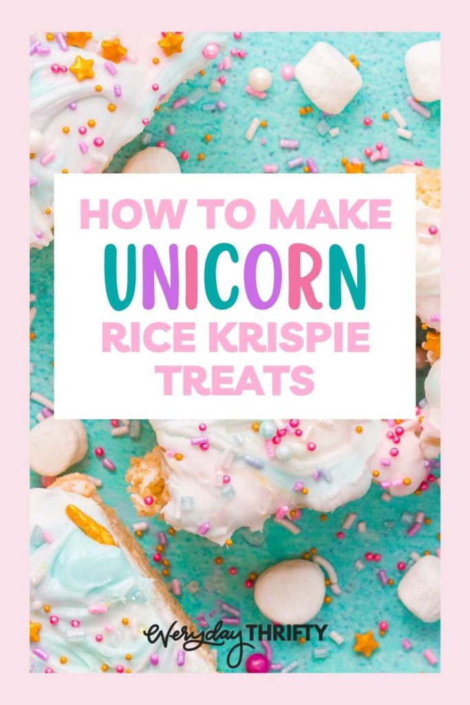 Get this simple, step-by-step recipe for making these Unicorn Rice Krispie treats. 