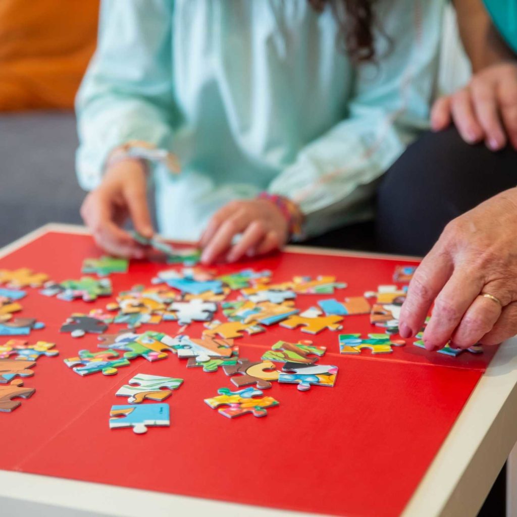 Puzzles are a great indoor activity to do during the winter. 