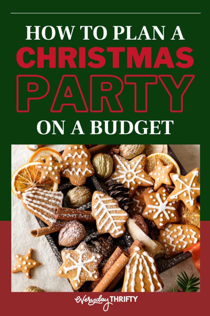 How to plan a Christmas party on a budget with ideas and tips. 