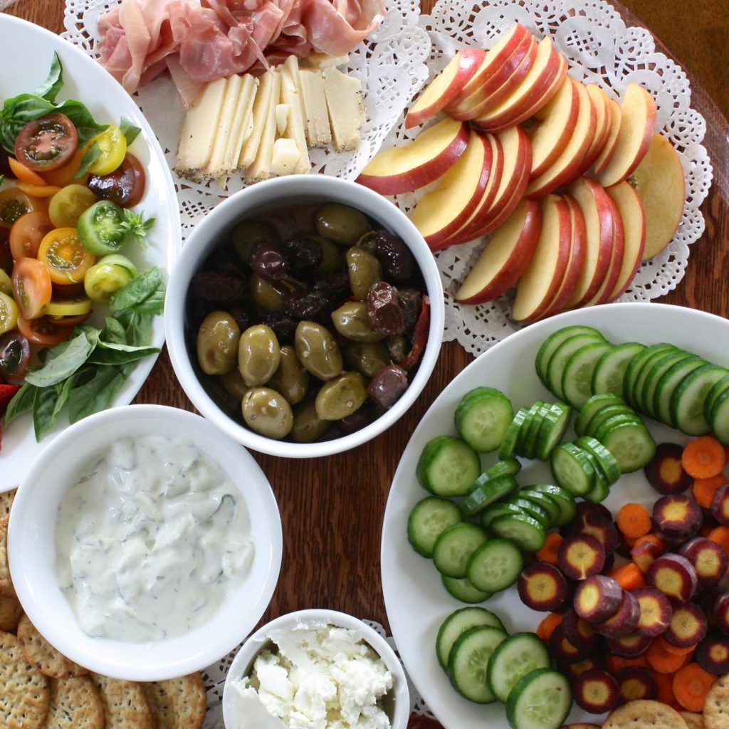 Focus on appetizers for food at your wedding.