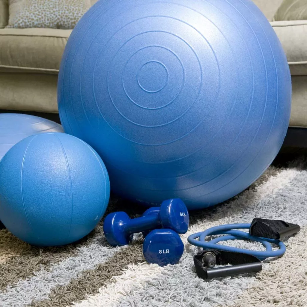 Exercise equipment for your minimalist home gym. 