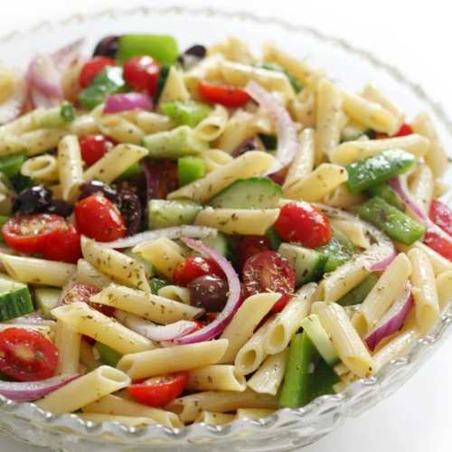 A great cheap easy lunch idea is this greek salad that you can make in advance for the week. 