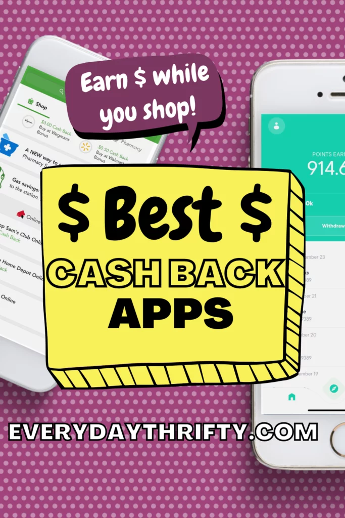 Cell phone for best cash back apps to use. 
