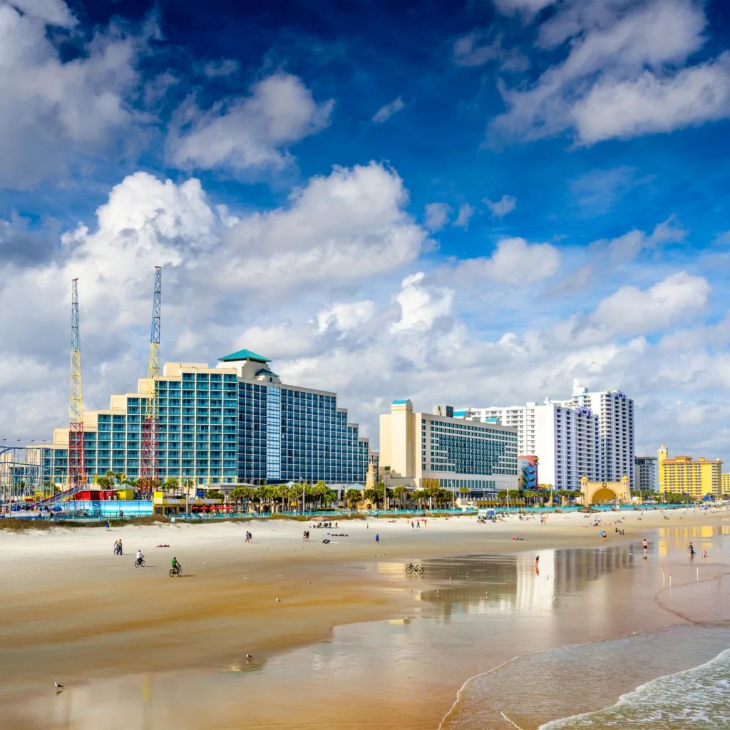 Daytona beach for affordable family vacations in florida.