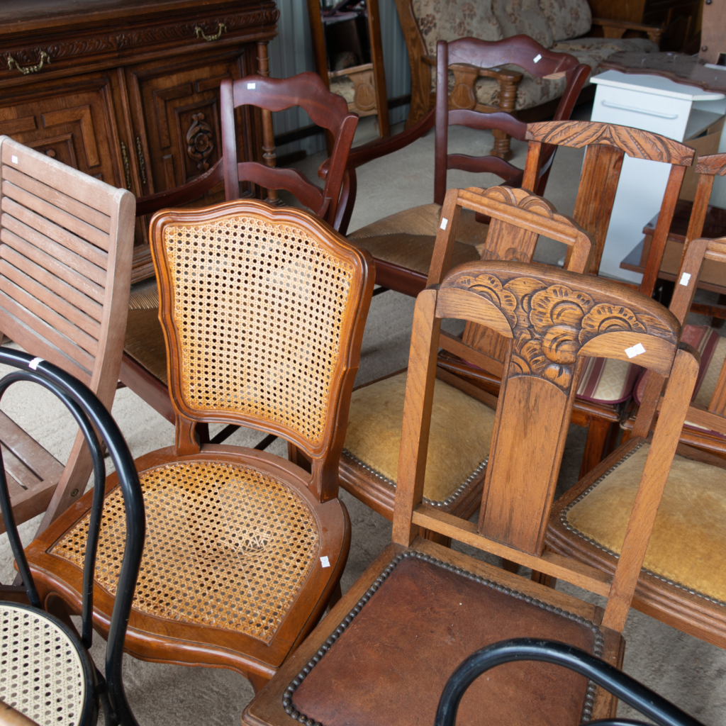 Old wooden chairs for how to make money thrifting