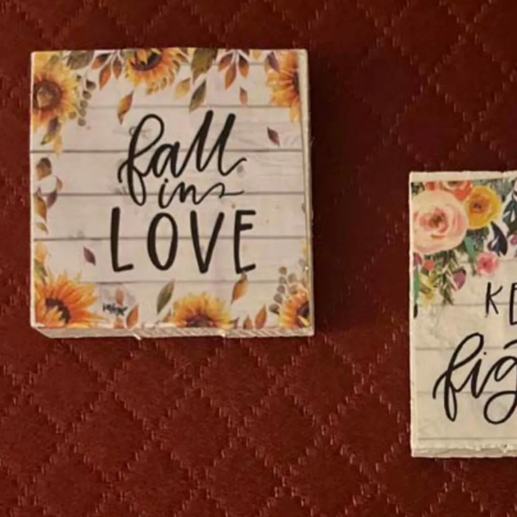 Mini fall magnets for dollar store craft ideas
