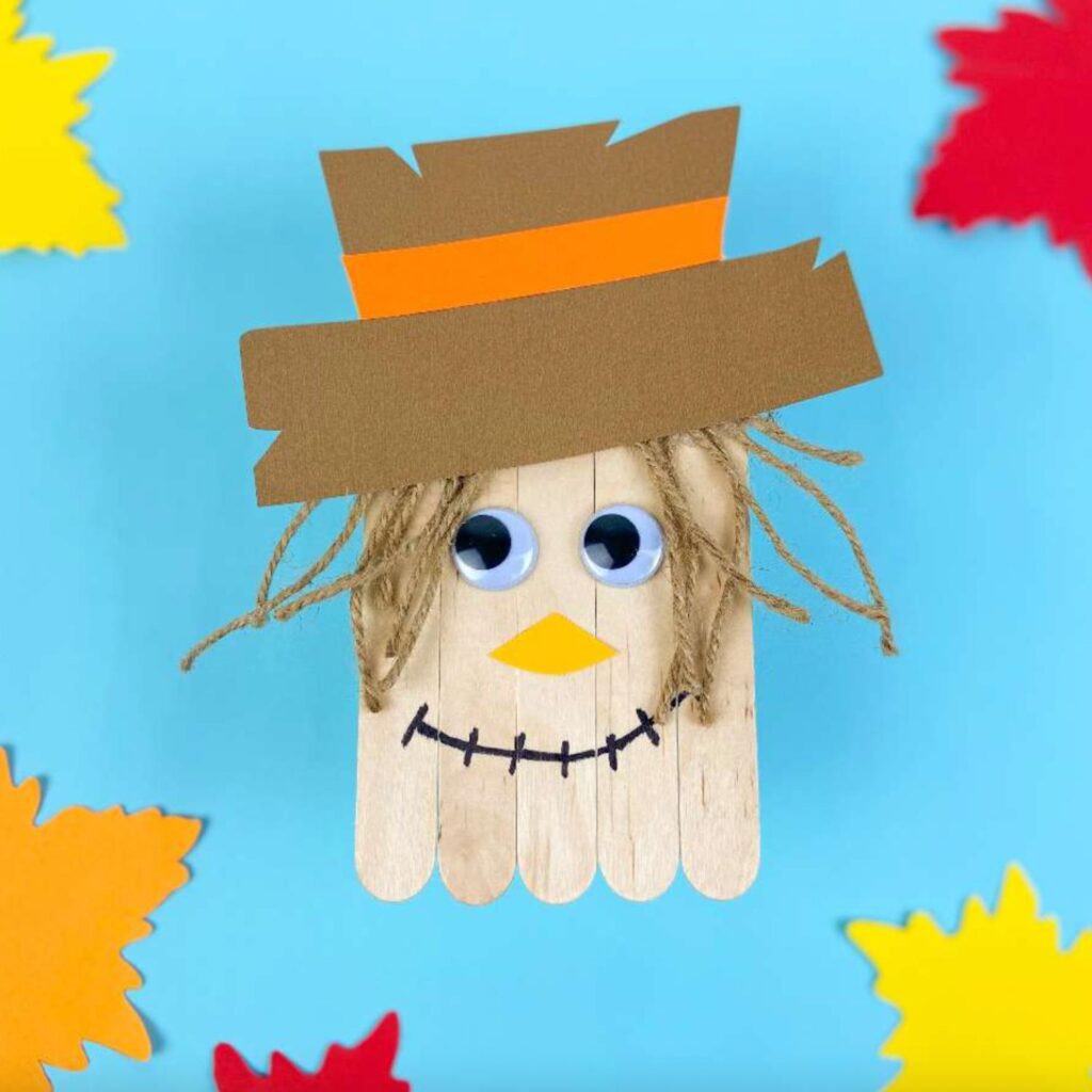 Cute scarecrow craft for kids